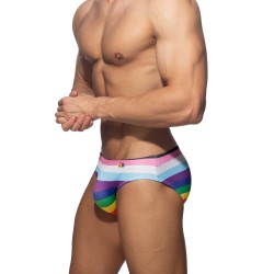 Badeschein der Marke ADDICTED - Regenbogen inklusive Badehose - Ref : ADS323 C01