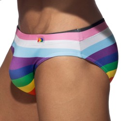 Slip de bain de la marque ADDICTED - Slip de bain Rainbow Inclusive - Ref : ADS323 C01