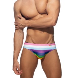 Badeschein der Marke ADDICTED - Regenbogen inklusive Badehose - Ref : ADS323 C01