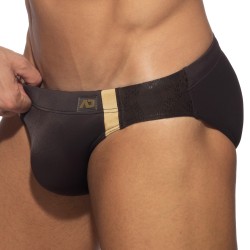 Badeschein der Marke ADDICTED - Badehose Goldene Schlange - braun - Ref : ADS319 C13