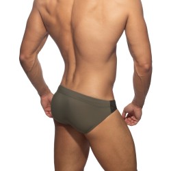 Badeschein der Marke ADDICTED - Badehose Goldene Schlange - khaki - Ref : ADS319 C12