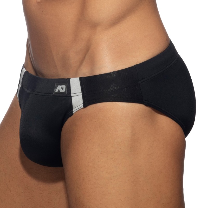 Badeschein der Marke ADDICTED - Badehose Goldene Schlange - schwarz - Ref : ADS319 C10