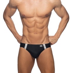 Bath Brief of the brand ADDICTED - Swim trunks Golden snake - black - Ref : ADS319 C10