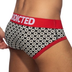 Slip de la marca ADDICTED - Calzoncillo geométrico - negro - Ref : AD1205 C10