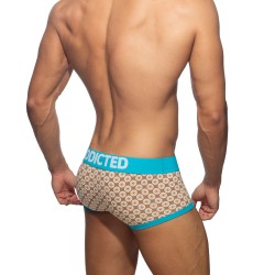 Boxer, shorty de la marque ADDICTED - Trunk Géométric - beige - Ref : AD1206 C28