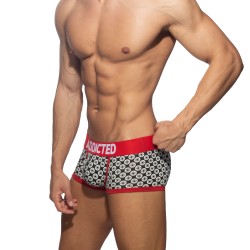 Pantaloncini boxer, Shorty del marchio ADDICTED - Tronco Geometrico - Nero - Ref : AD1206 C10