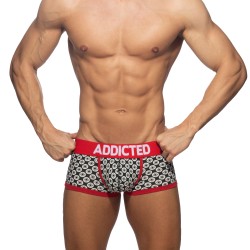 Shorts Boxer, Shorty de la marca ADDICTED - Maletero Geométrico - Negro - Ref : AD1206 C10