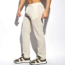 Pantalones de la marca ES COLLECTION - Pantalón Eco Breeze - marfil - Ref : SP309 C02