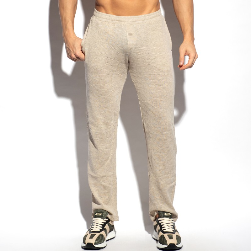 Pantaloni del marchio ES COLLECTION - Pantaloni Eco Breeze - beige - Ref : SP309 C28