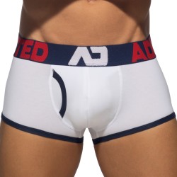 Boxer, shorty de la marque ADDICTED - Trunk ouvert Fly Cotton - marine - Ref : AD1203 C09