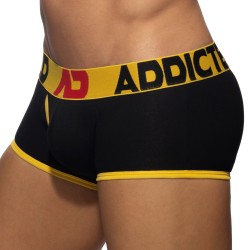 Boxer, shorty de la marque ADDICTED - Trunk ouvert Fly Cotton - jaune - Ref : AD1203 C03