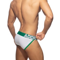 Slip de la marca ADDICTED - Bikini Abierto Mosca Algodón - verde - Ref : AD1204 C18