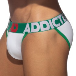 Slip de la marca ADDICTED - Bikini Abierto Mosca Algodón - verde - Ref : AD1204 C18