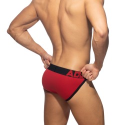 Slip, Tanga de la marque ADDICTED - Bikini Ouvert Fly Cotton - noir - Ref : AD1204 C10