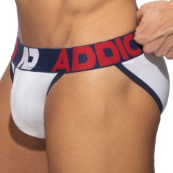 Slip, Tanga de la marque ADDICTED - Bikini Ouvert Fly Cotton - marine - Ref : AD1204 C09