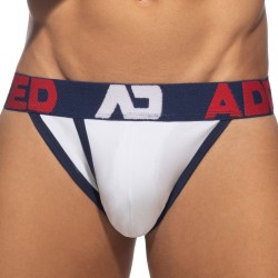 Slip der Marke ADDICTED - Offener Bikini Fly Baumwolle - Navy - Ref : AD1204 C09