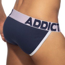 Slip de la marca ADDICTED - Bikini Abierto Mosca Algodón - blanco - Ref : AD1204 C01