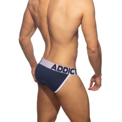 Slip de la marca ADDICTED - Bikini Abierto Mosca Algodón - blanco - Ref : AD1204 C01
