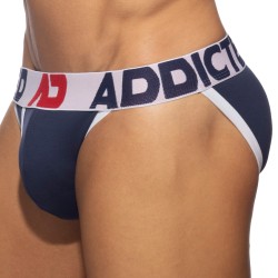 Slip de la marca ADDICTED - Bikini Abierto Mosca Algodón - blanco - Ref : AD1204 C01