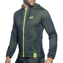 Jacket of the brand ADDICTED - Loop-mesh - navy hooded jacket - Ref : AD1214 C09