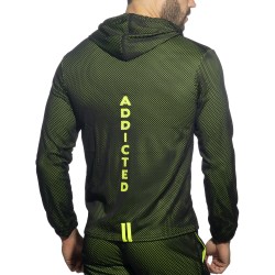 Jacket of the brand ADDICTED - Loop-mesh - black hooded jacket - Ref : AD1214 C10