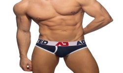 Brief of the brand ADDICTED - Open briefs Fly cotton - white - Ref : AD1202 C01