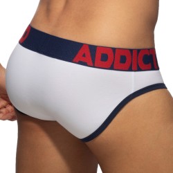 Slip, Tanga de la marque ADDICTED - Slip ouvert Fly cotton - marine - Ref : AD1202 C09