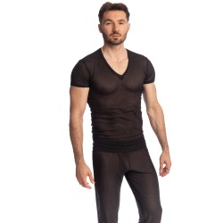 Mangas cortas de la marca L HOMME INVISIBLE - Black Sugar - Camiseta - Ref : MY73 SUG 001