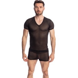 Mangas cortas de la marca L HOMME INVISIBLE - Black Sugar - Camiseta - Ref : MY73 SUG 001