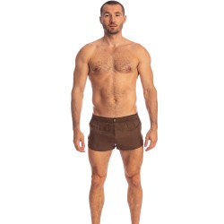 Short of the brand L HOMME INVISIBLE - Golden Boy - Weensy Split Shorts - Ref : SP06 GBOY19