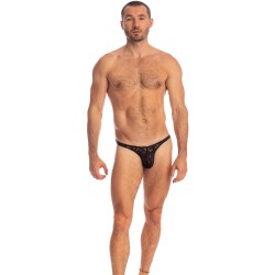 Thong of the brand L HOMME INVISIBLE - Black Lotus - Bikini Thong - Ref : UW26 LOT 001