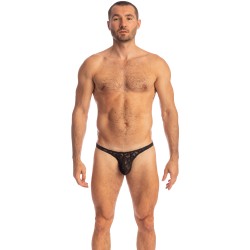 Thong of the brand L HOMME INVISIBLE - Black Lotus - Bikini Thong - Ref : UW26 LOT 001