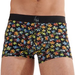 Boxer, shorty de la marque HOM - Boxer Puzzled Love HOM x Vincent Bardou édition limitée - Ref : 402792 P023