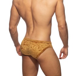 Brief of the brand ADDICTED - Velvet Shady - Mustard Bikini - Ref : AD1208 C25