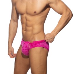 Slip de la marca ADDICTED - Bikini Terciopelo Shady - fucsia - Ref : AD1208 C24