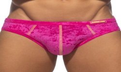 Slip, Tanga de la marque ADDICTED - Bikini Velvet Shady - fushia - Ref : AD1208 C24
