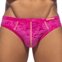 Slip, Tanga de la marque ADDICTED - Bikini Velvet Shady - fushia - Ref : AD1208 C24