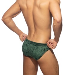 Slip del marchio ADDICTED - Velluto Shady - Bikini Verde - Ref : AD1208 C18