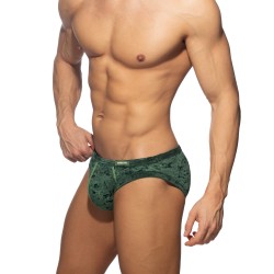 Slip del marchio ADDICTED - Velluto Shady - Bikini Verde - Ref : AD1208 C18