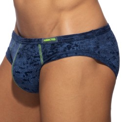 Brief of the brand ADDICTED - Bikini Velvet Shady - navy - Ref : AD1208 C09