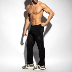 Pants of the brand ES COLLECTION - Spider - black pants - Ref : SP310 C10