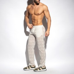 Pants of the brand ES COLLECTION - Spider - ivory trousers - Ref : SP310 C02