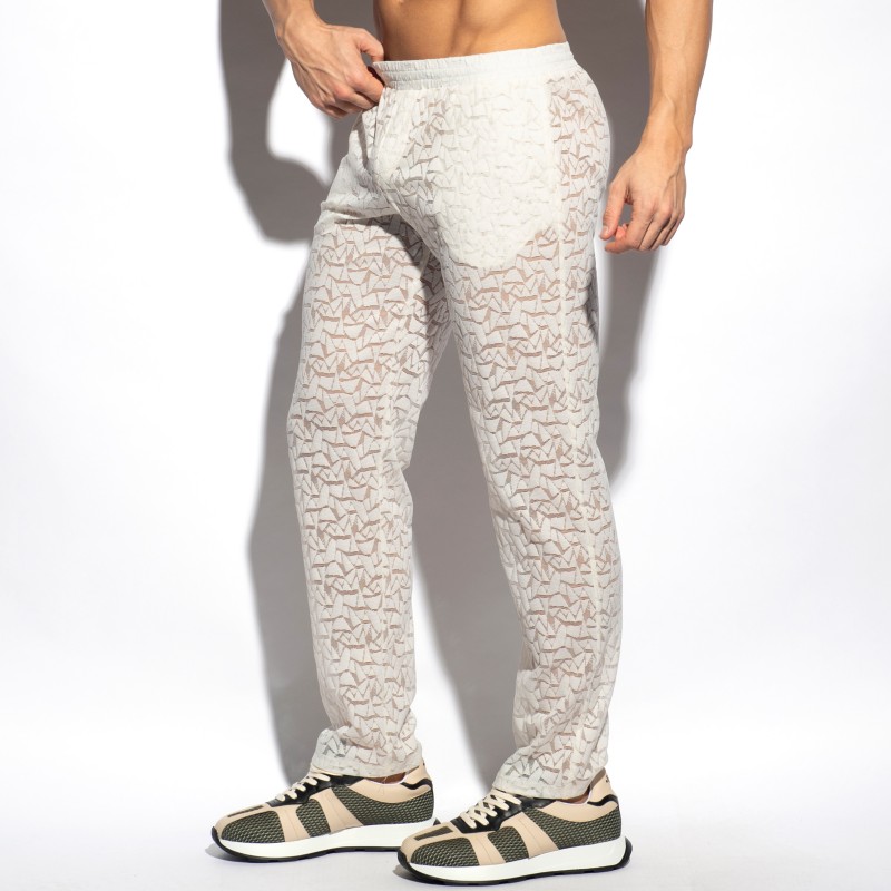 Pantalon de la marque ES COLLECTION - Pantalon Spider - ivoire - Ref : SP310 C02