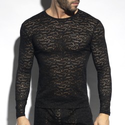 Long Sleeves of the brand ES COLLECTION - Spider - long sleeve T-shirtblack - Ref : TS322 C10