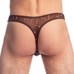 Stringa del marchio L HOMME INVISIBLE - Viorne Choco - Perizoma Bikini - Ref : UW07 VIO 019