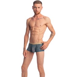 Boxershorts, Shorty der Marke L HOMME INVISIBLE - Viorne Lagon - Hipster Push-Up - Ref : MY39 VIO 043