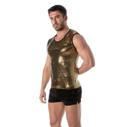 Tank top of the brand TOF PARIS - Tof Paris gold sequin tank top - Ref : TOF359O