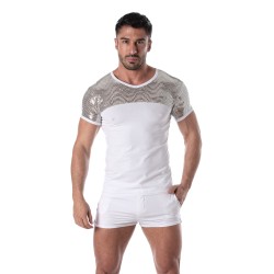 Short Sleeves of the brand TOF PARIS - Tof Paris silver sequin T-shirt - Ref : TOF360A