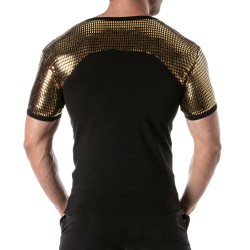 Short Sleeves of the brand TOF PARIS - Tof Paris gold sequin T-shirt - Ref : TOF360O