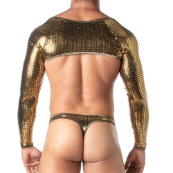 Harness of the brand TOF PARIS - Tof Paris gold sequined bolero - Ref : TOF362O